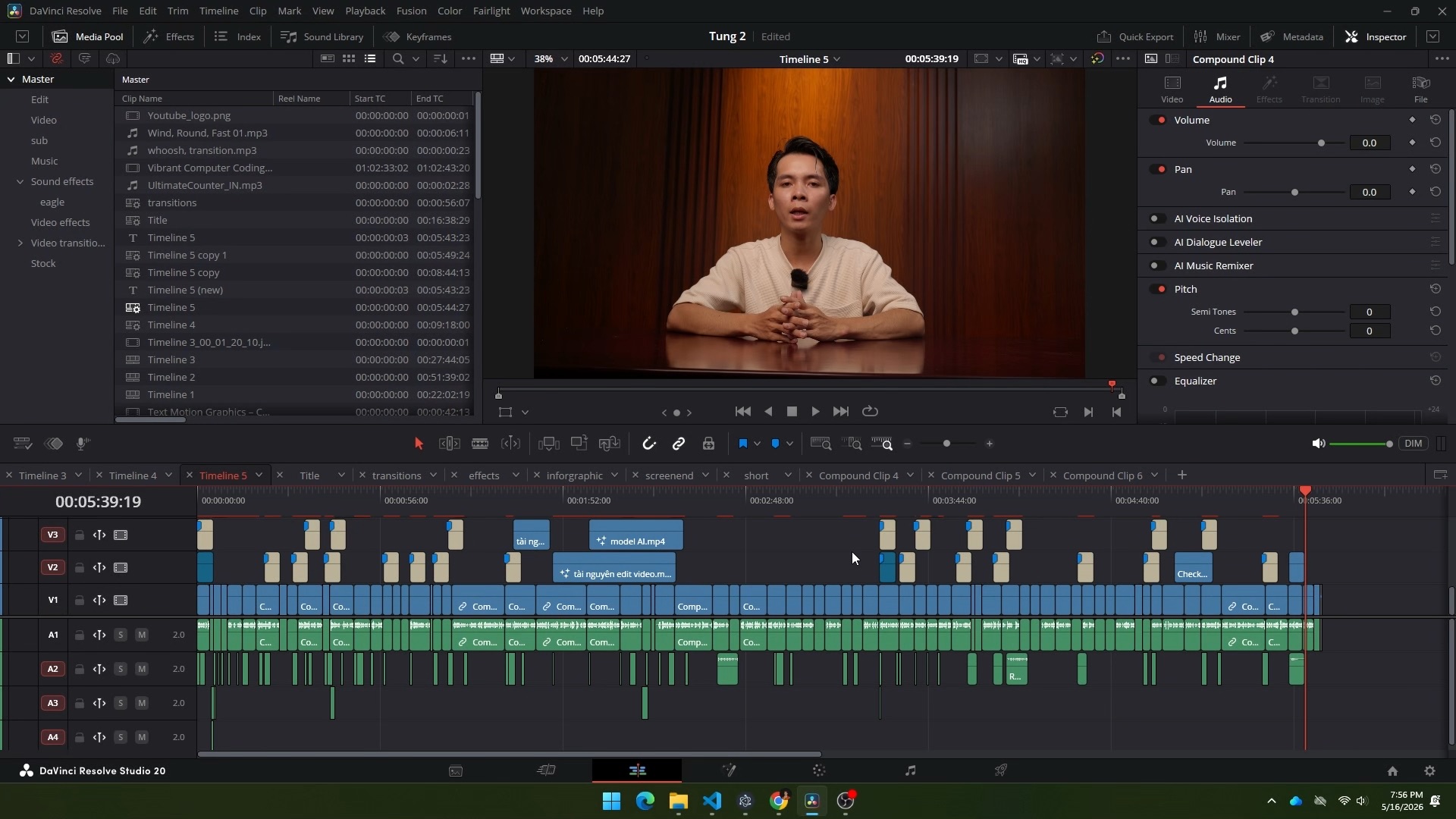 Video mẫu do AI edit